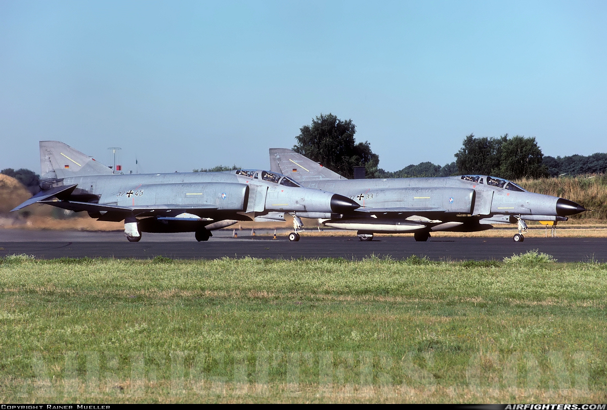 Germany - Air Force McDonnell Douglas F-4F Phantom II 37+45 at Hopsten (Rheine -) (ETNP), Germany