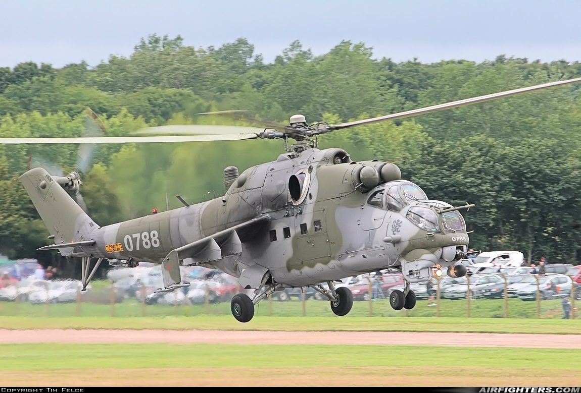 Czech Republic - Air Force Mil Mi-35 (Mi-24V) 0788 at Fairford (FFD / EGVA), UK