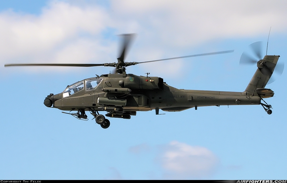 Netherlands - Air Force Boeing AH-64DN Apache Longbow Q-08 at Fairford (FFD / EGVA), UK
