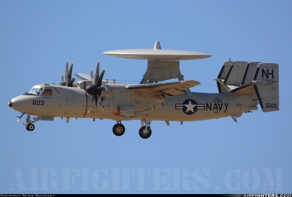 USA - Navy Grumman E-2C Hawkeye 165826 at Point Mugu - NAS / Naval Bases Ventura County (NTD / KNTD), USA