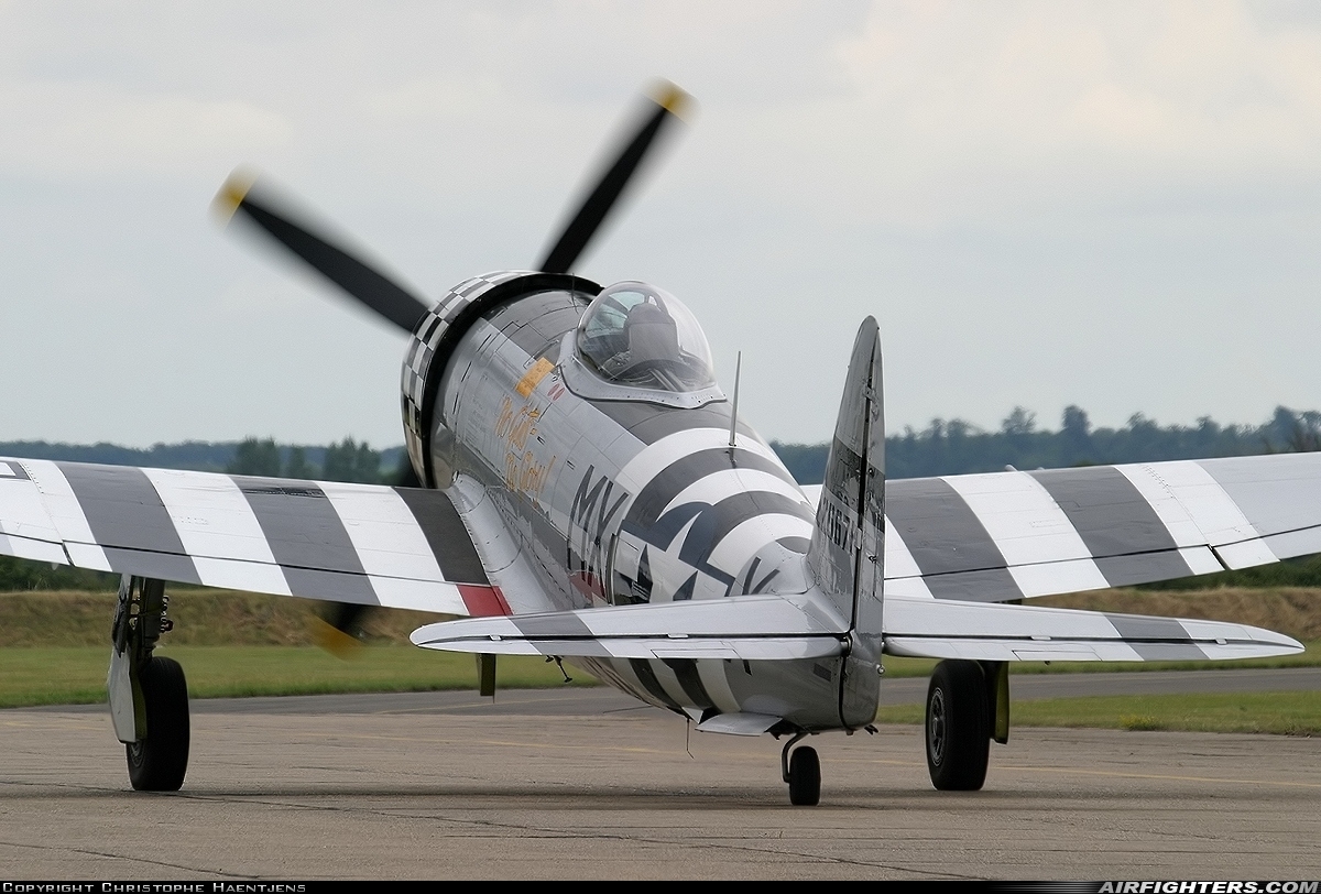 Private Republic P-47D Thunderbolt G-THUN at Duxford (EGSU), UK