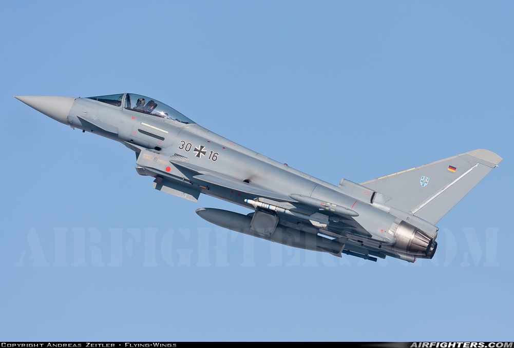 Germany - Air Force Eurofighter EF-2000 Typhoon S 30+16 at Ingolstadt - Manching (ETSI), Germany