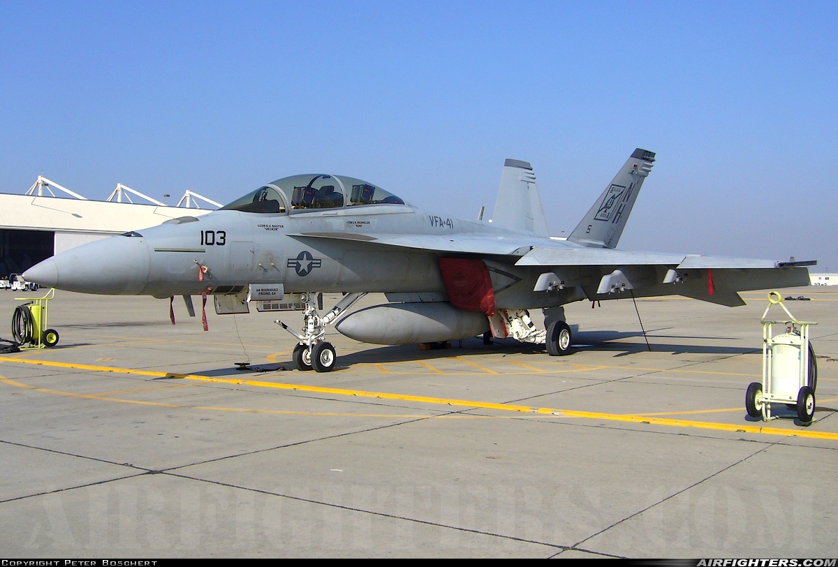 USA - Navy Boeing F/A-18F Super Hornet 166458 at Lemoore - NAS / Reeves Field (NLC), USA