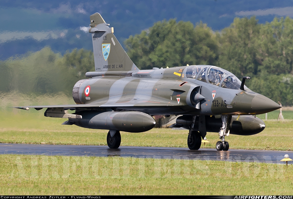 France - Air Force Dassault Mirage 2000D 635 at Piestany (PZY / LZPP), Slovakia