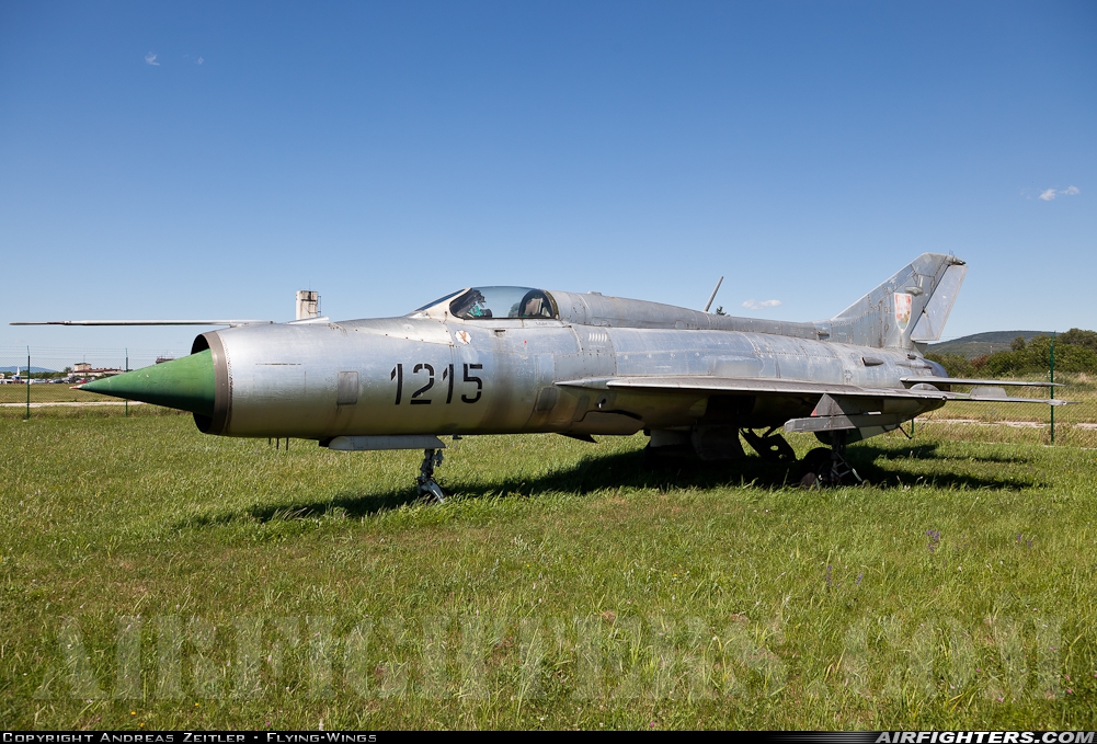 Slovakia - Air Force Mikoyan-Gurevich MiG-21PF 1215 at Piestany (PZY / LZPP), Slovakia