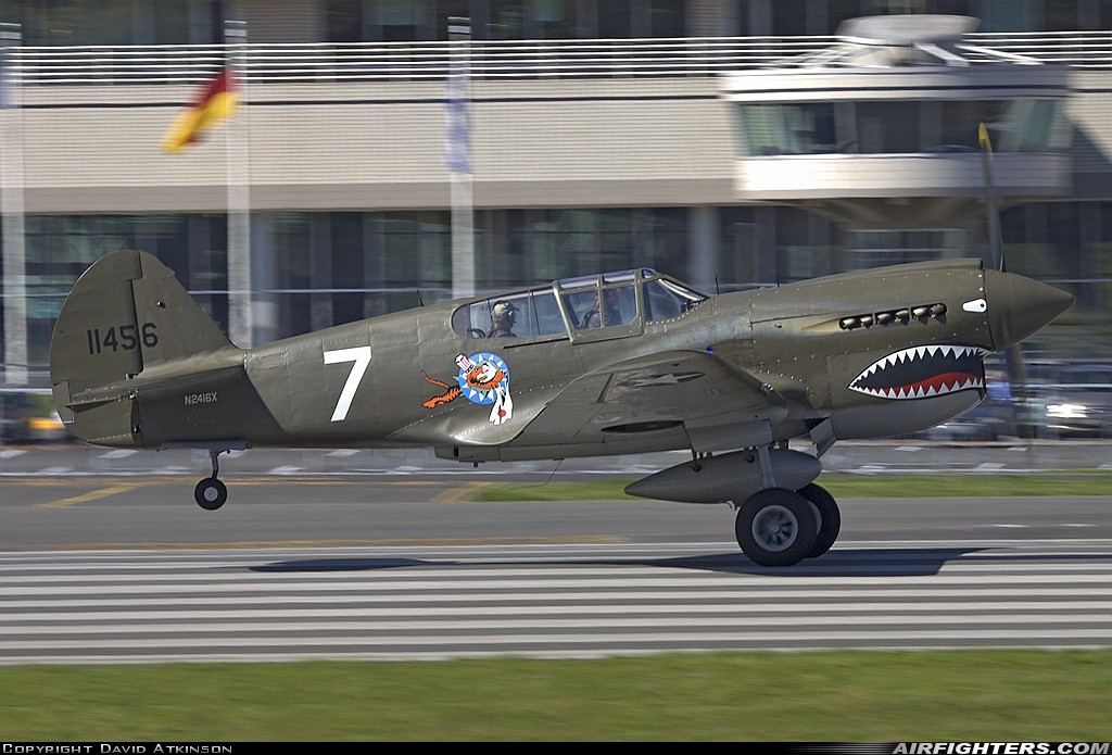 Private - Liberty Foundation Curtiss P-40E Warhawk N2416X at Seattle - Boeing Field / King County Int. (BFI / KBFI), USA