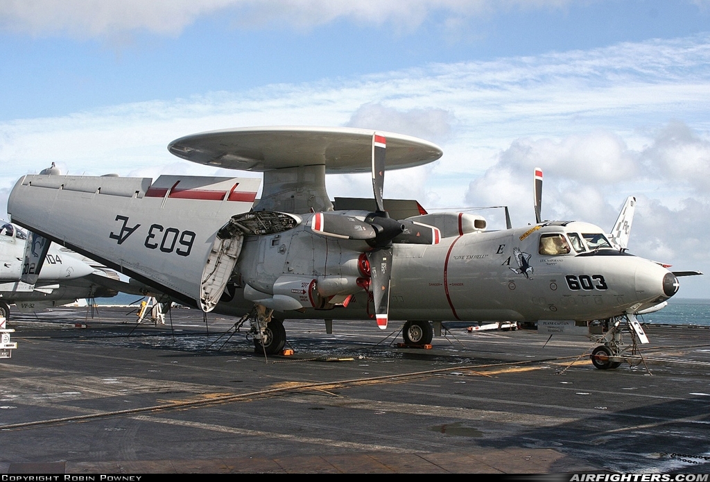USA - Navy Grumman E-2C Hawkeye 165302 at Off-Airport - Portsmouth, UK