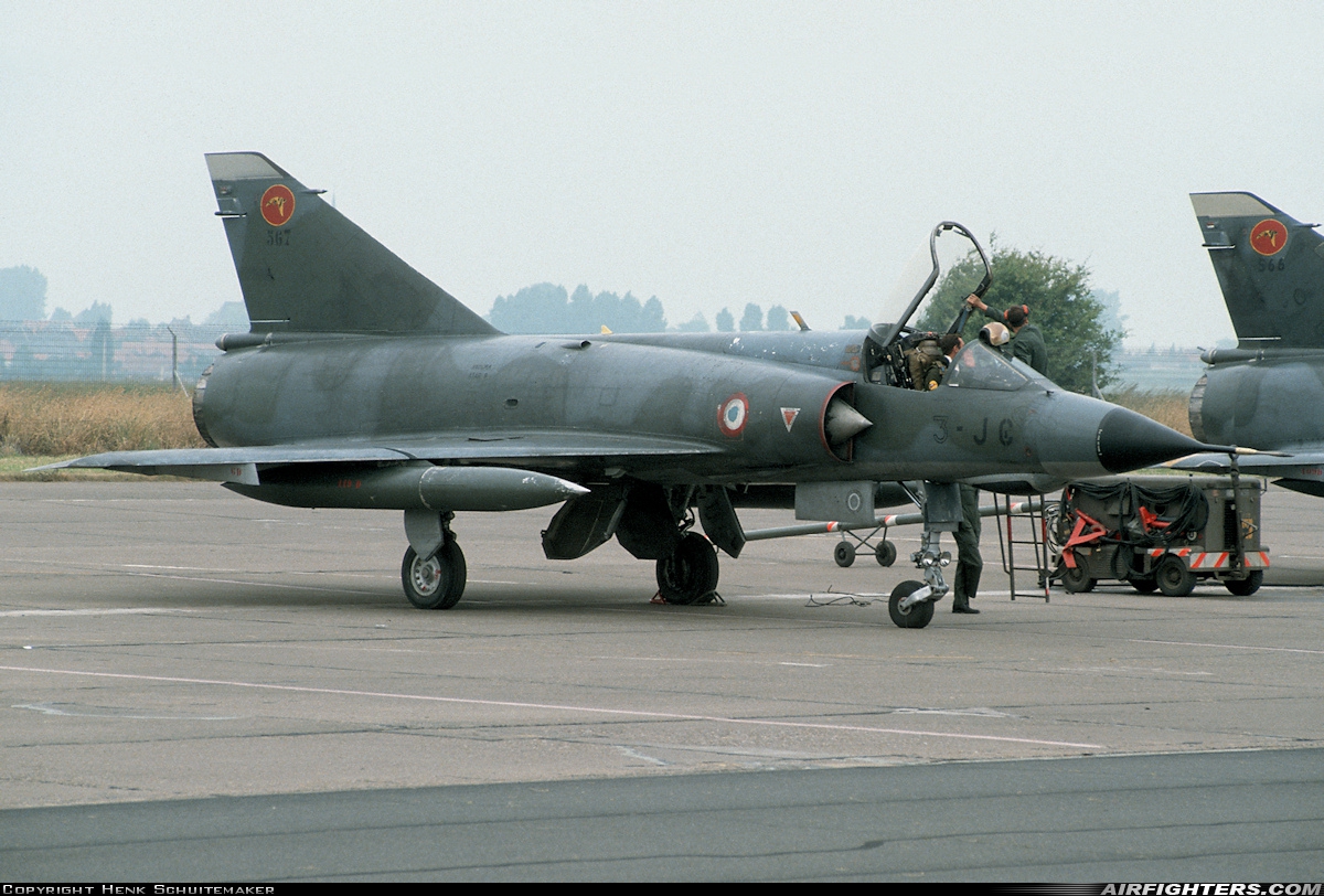 France - Air Force Dassault Mirage IIIE 567 at Cambrai - Epinoy (LFQI), France