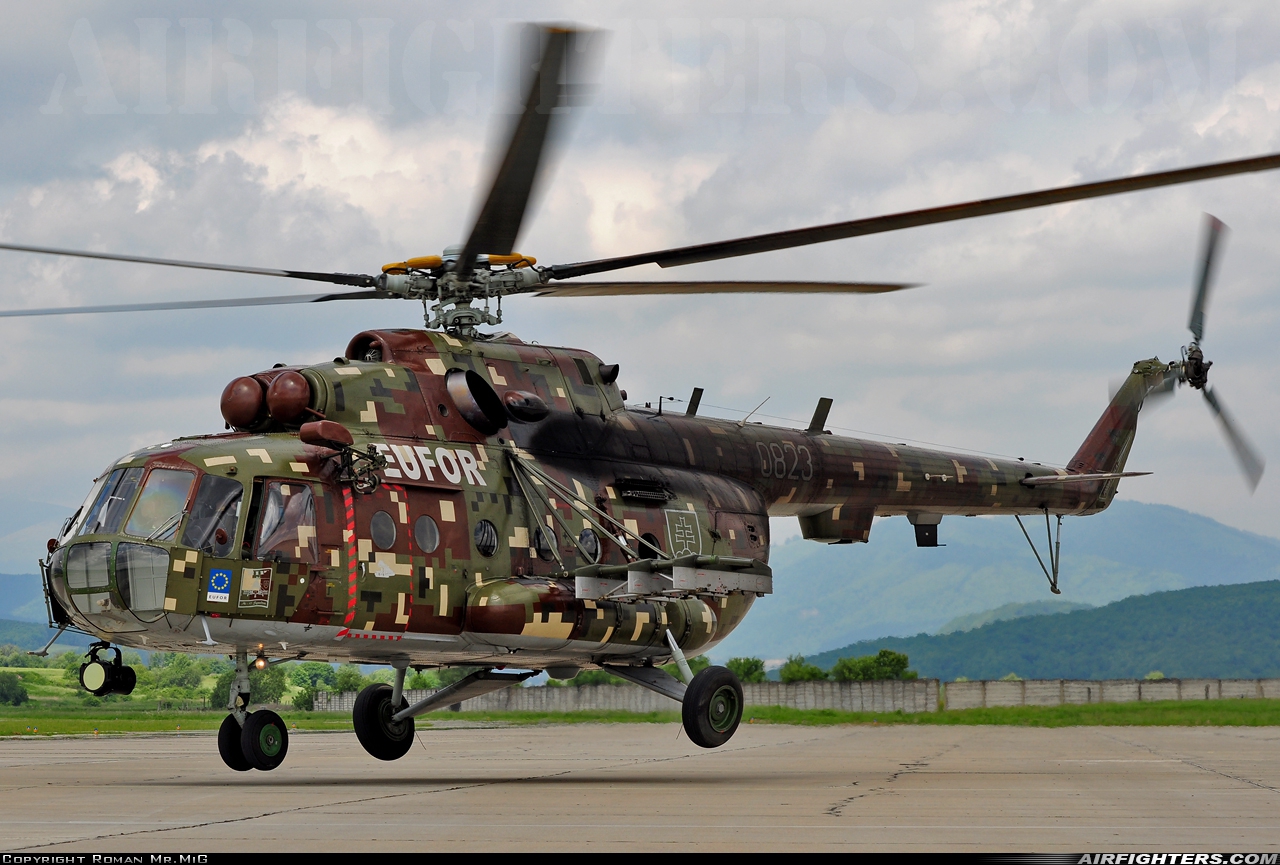 Slovakia - Air Force Mil Mi-17 0823 at Sliac (LZSL), Slovakia