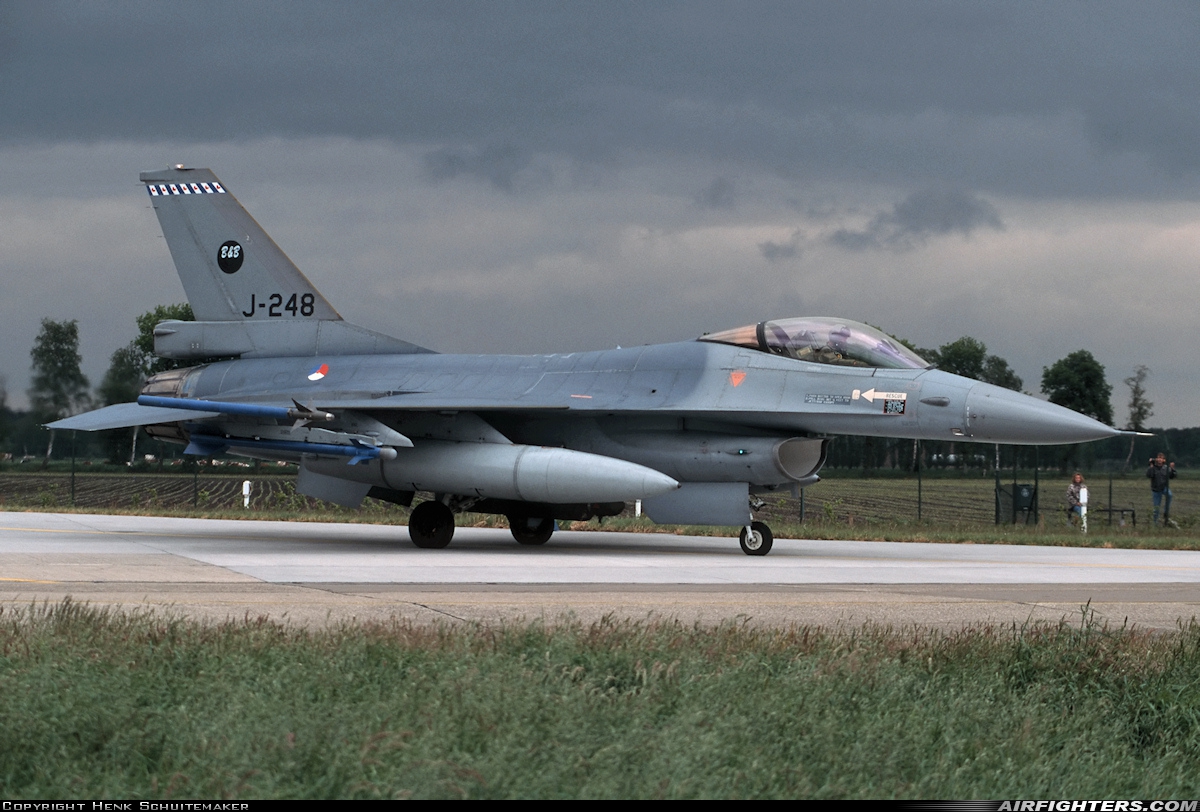 Netherlands - Air Force General Dynamics F-16A Fighting Falcon J-248 at Uden - Volkel (UDE / EHVK), Netherlands