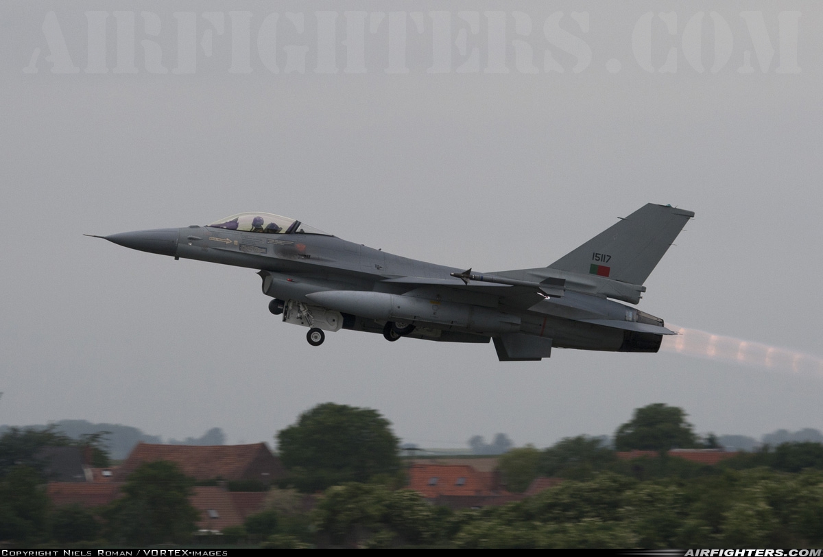 Portugal - Air Force General Dynamics F-16AM Fighting Falcon 15117 at Cambrai - Epinoy (LFQI), France