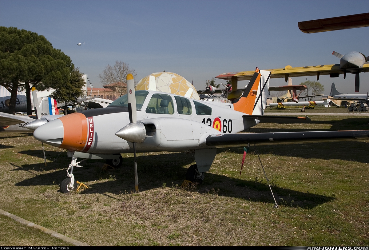 Spain - Air Force Beech 95-B55 Baron E.20-1 at Madrid - Cuatro Vientos (LECU / LEVS), Spain