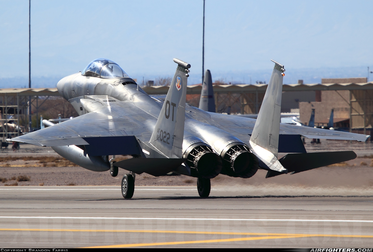 USA - Air Force McDonnell Douglas F-15C Eagle 82-0022 at Las Vegas - Nellis AFB (LSV / KLSV), USA