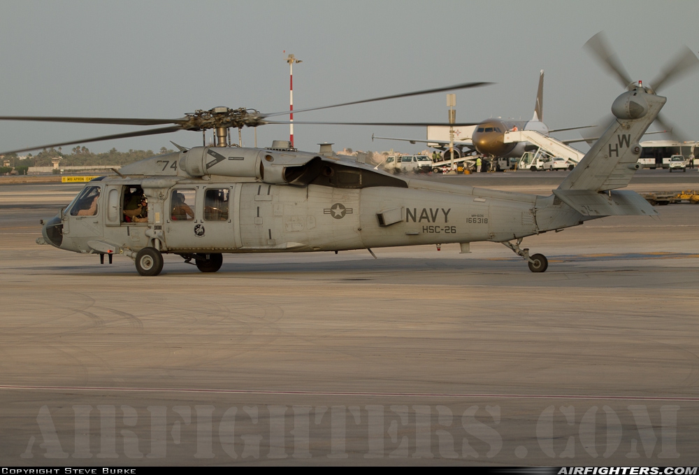 USA - Navy Sikorsky MH-60S Knighthawk (S-70A) 166318 at Bahrain (Manama) - International (Muharraq) (BAH / OBBI), Bahrain