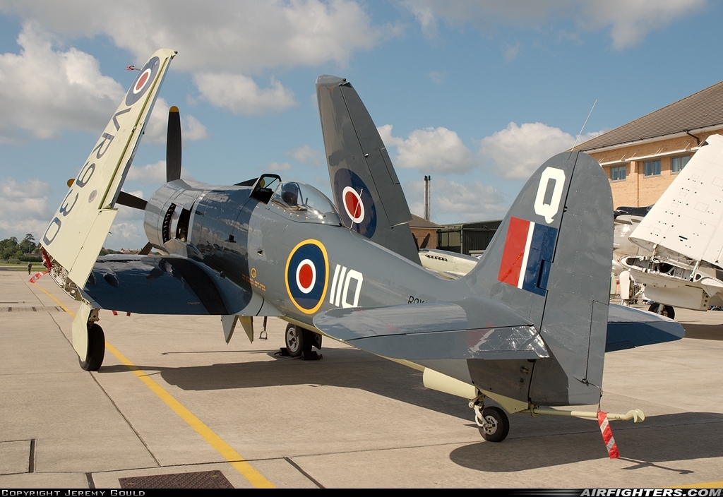 UK - Navy Hawker Sea Fury FB11 VR930 at Yeovilton (YEO / EGDY), UK