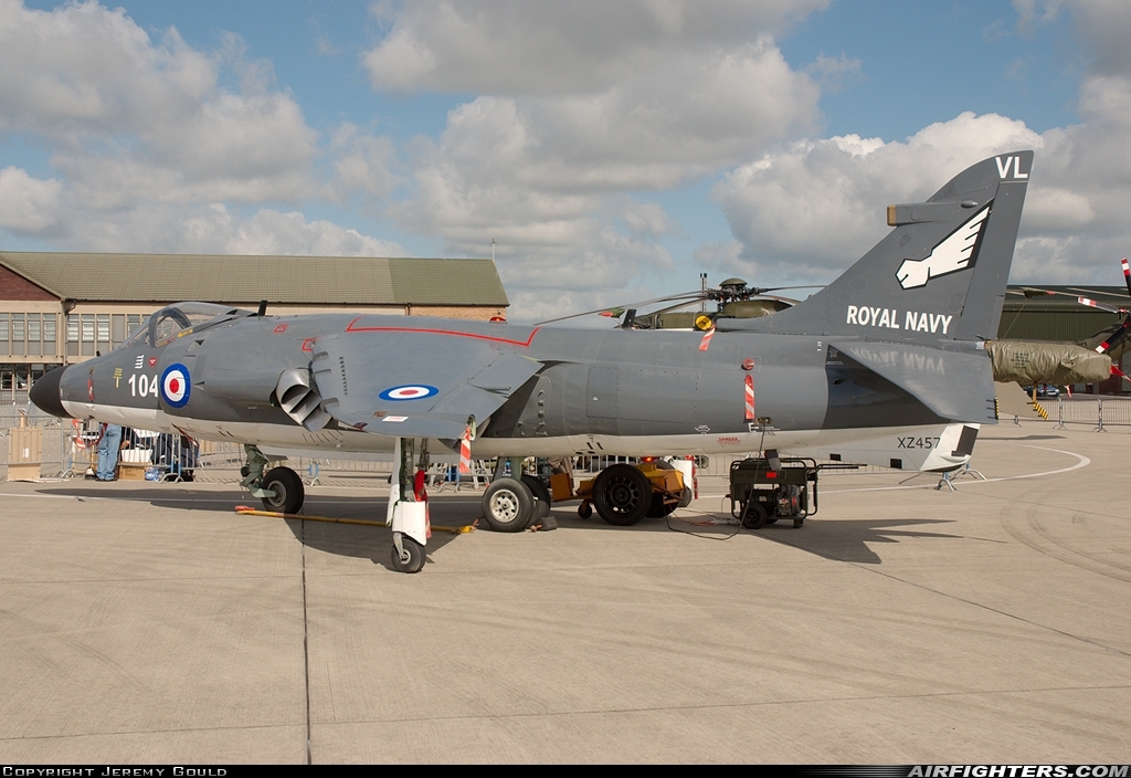 UK - Navy British Aerospace Sea Harrier FA.2 XZ457 at Yeovilton (YEO / EGDY), UK