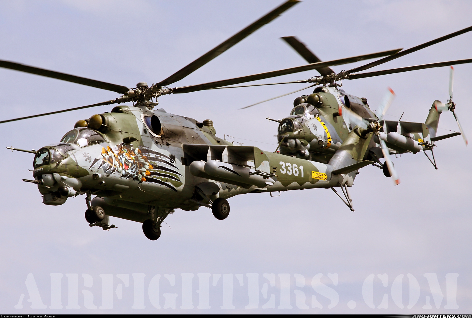 Czech Republic - Air Force Mil Mi-35 (Mi-24V) 3361 at Cambrai - Epinoy (LFQI), France