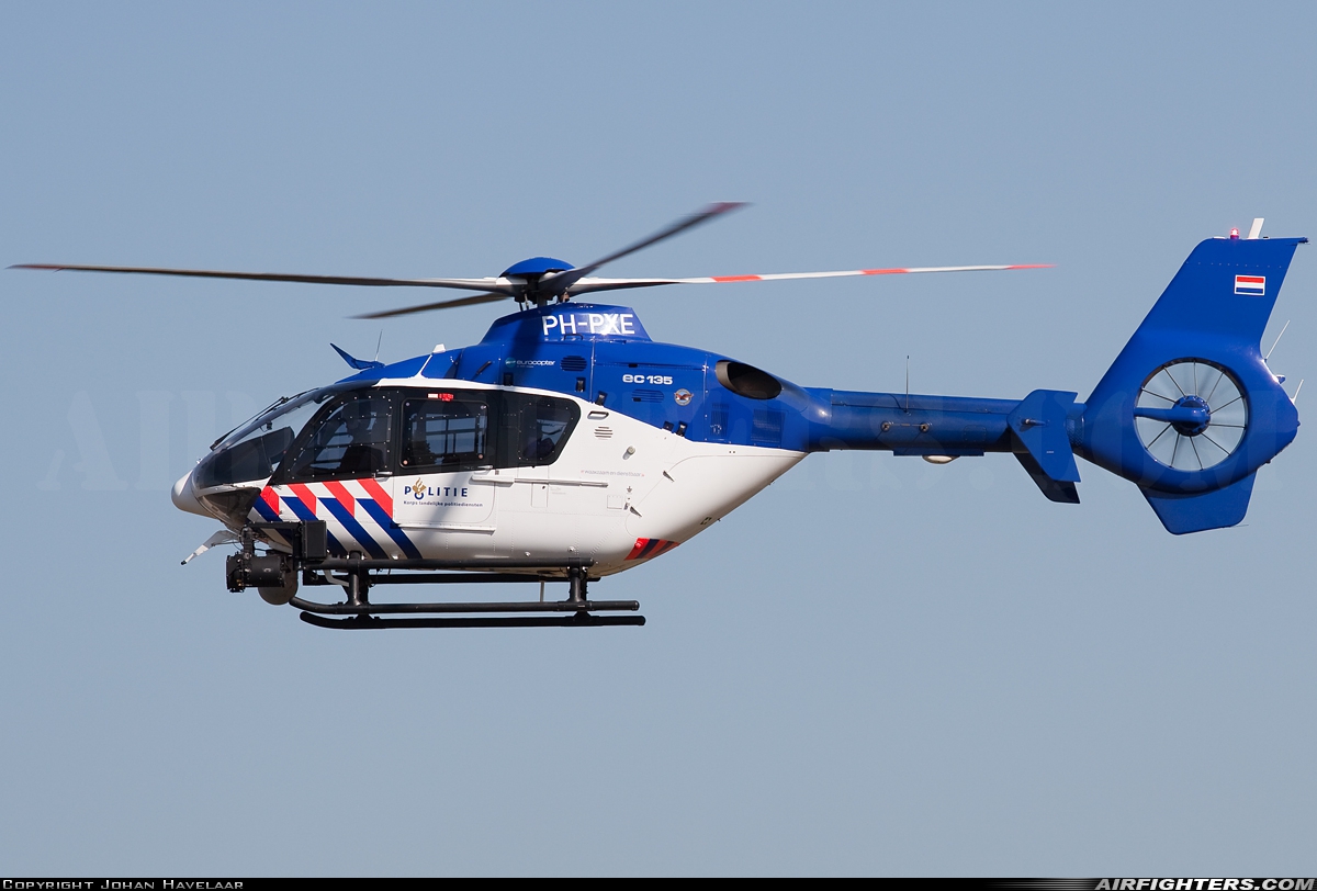Netherlands - Police Eurocopter EC-135P2 PH-PXE at Bergen op Zoom - Woensdrecht (WOE / BZM / EHWO), Netherlands