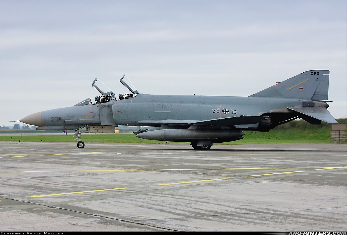 Germany - Air Force McDonnell Douglas F-4F Phantom II 38+10 at Wittmundhafen (Wittmund) (ETNT), Germany