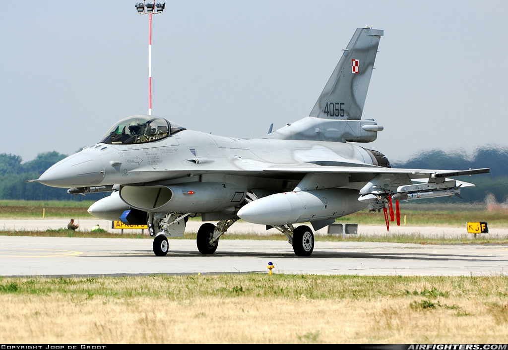 Poland - Air Force General Dynamics F-16C Fighting Falcon 4055 at Poznan / Krzesiny (EPKS), Poland