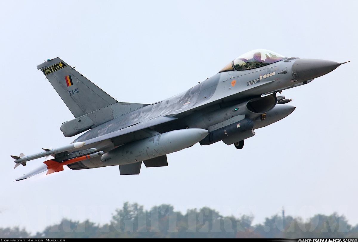 Belgium - Air Force General Dynamics F-16AM Fighting Falcon FA-81 at Uden - Volkel (UDE / EHVK), Netherlands