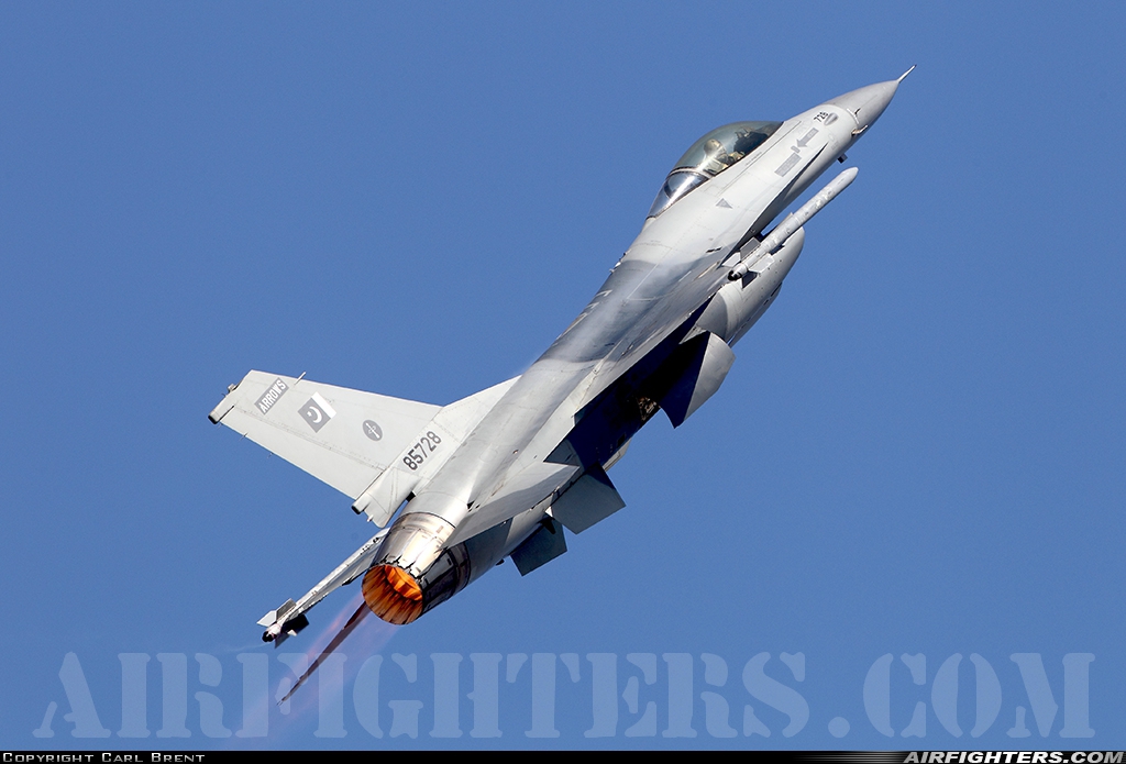 Pakistan - Air Force General Dynamics F-16A Fighting Falcon 85728 at Izmir - Cigli (IGL / LTBL), Türkiye