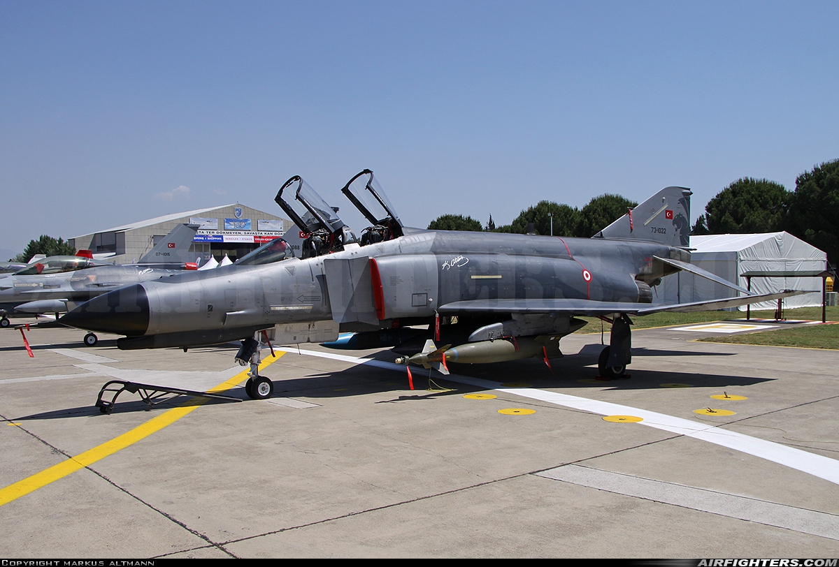 Türkiye - Air Force McDonnell Douglas F-4E Phantom II 73-1022 at Izmir - Cigli (IGL / LTBL), Türkiye