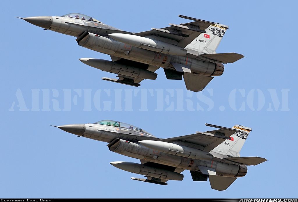 Türkiye - Air Force General Dynamics F-16C Fighting Falcon 93-0678 at Izmir - Cigli (IGL / LTBL), Türkiye
