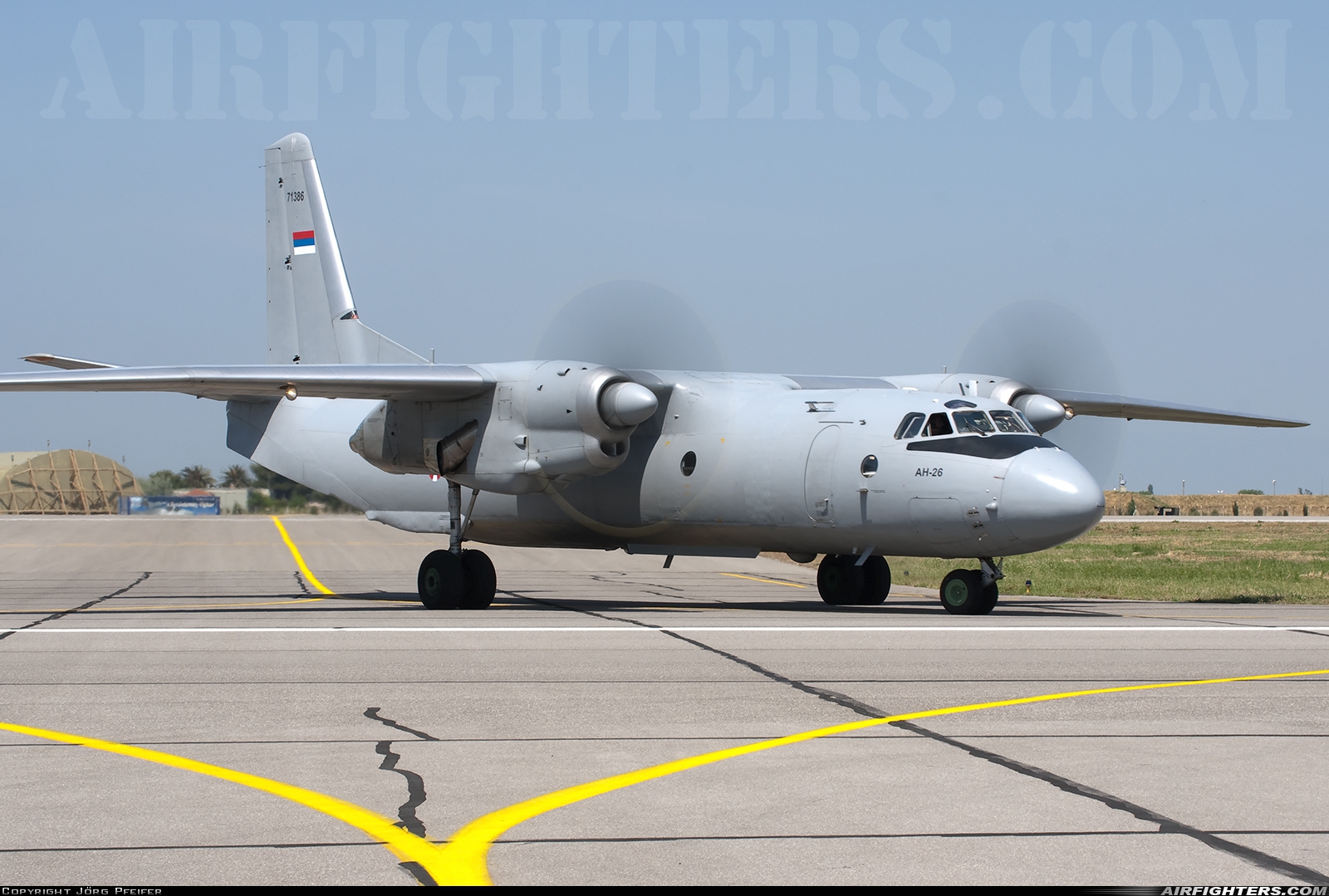 Serbia - Air Force Antonov An-26 71386 at Izmir - Cigli (IGL / LTBL), Türkiye