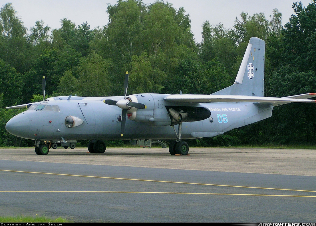 Lithuania - Air Force Antonov An-26 05 at Kleine Brogel (EBBL), Belgium