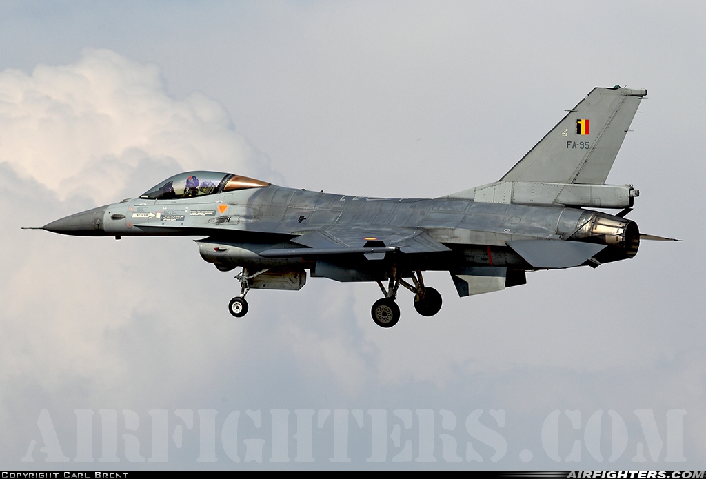Belgium - Air Force General Dynamics F-16AM Fighting Falcon FA-95 at Izmir - Cigli (IGL / LTBL), Türkiye