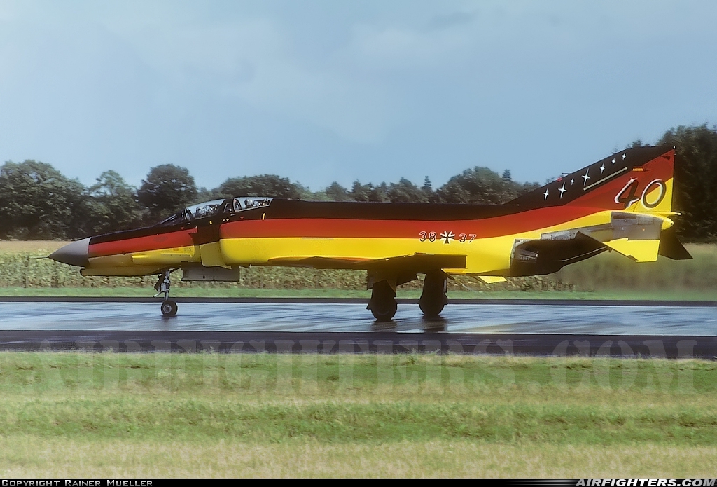 Germany - Air Force McDonnell Douglas F-4F Phantom II 38+37 at Hopsten (Rheine -) (ETNP), Germany