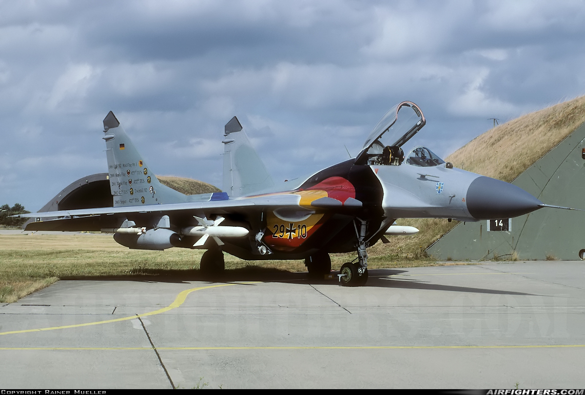 Germany - Air Force Mikoyan-Gurevich MiG-29G (9.12A) 29+10 at Eggebek (ETME), Germany