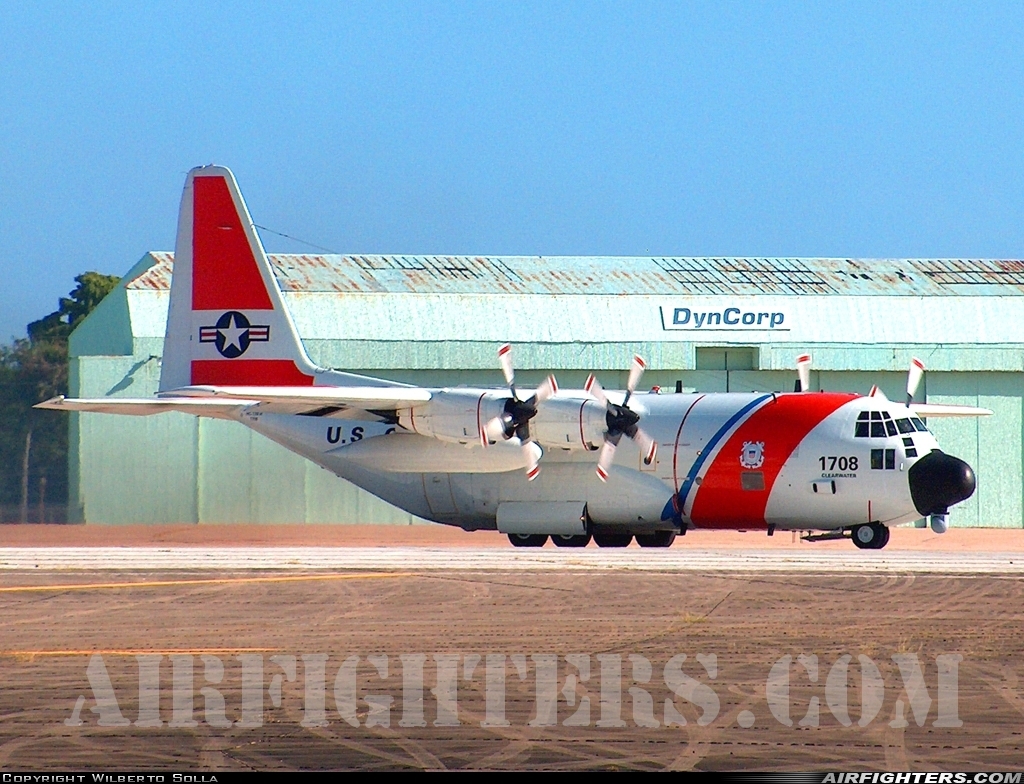 USA - Coast Guard Lockheed HC-130H Hercules (L-382) 1708 at Aguadilla - Raphael Hernandez (Borinquen Field / Ramey AFB) (BQN / TJBQ), Puerto Rico