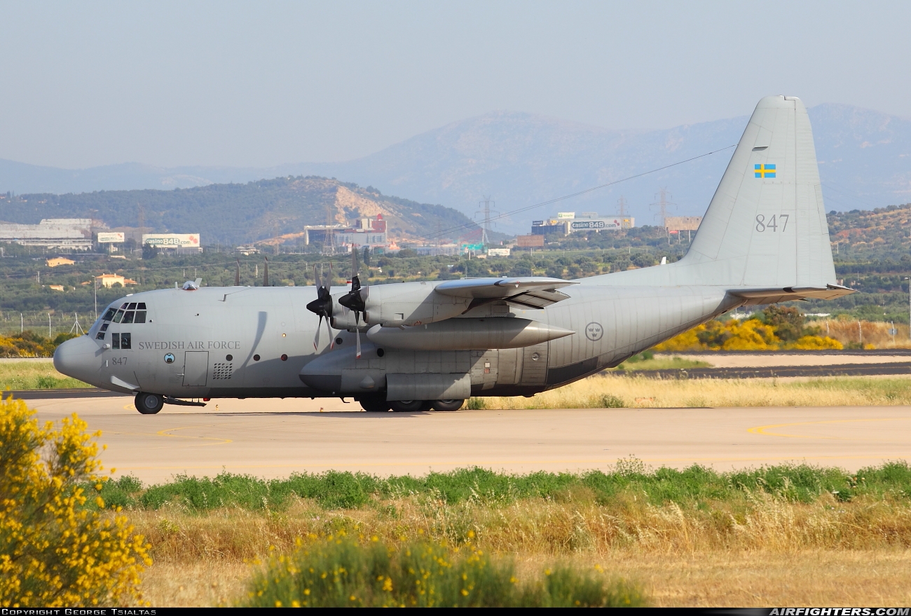 Sweden - Air Force Lockheed Tp-84 Hercules (C-130H / L-382) 84007 at Athens - Eleftherios Venizelos (Spata) (ATH / LGAV), Greece