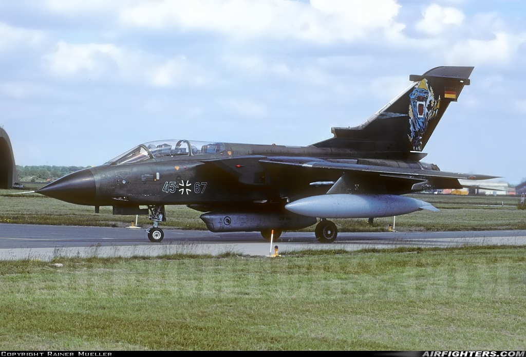 Germany - Air Force Panavia Tornado IDS 45+67 at Schleswig (- Jagel) (WBG / ETNS), Germany