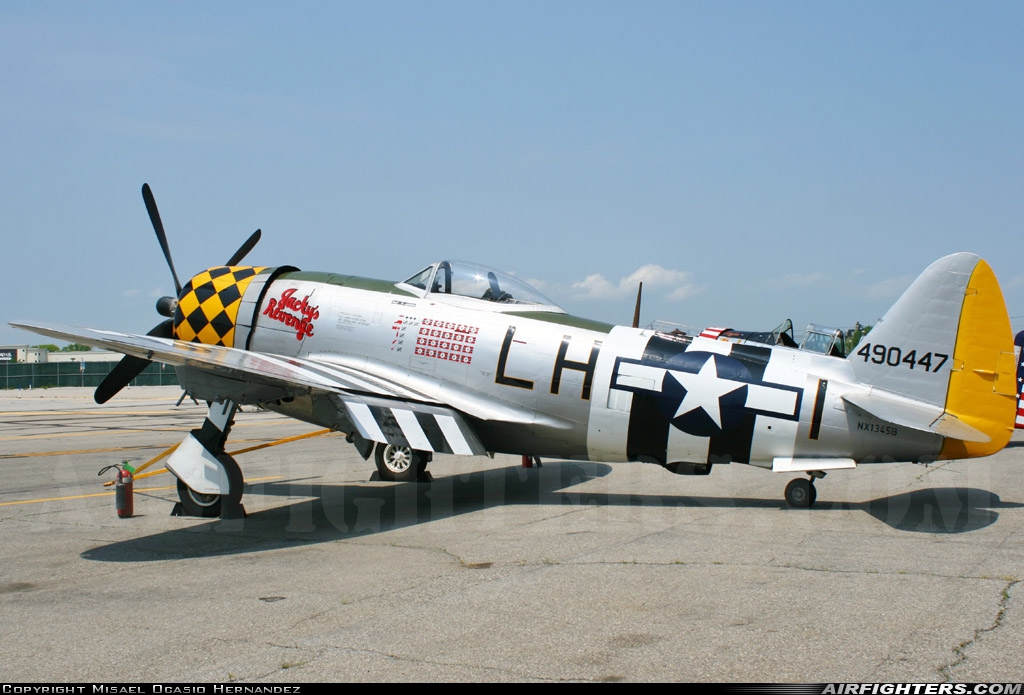 Private Republic P-47D Thunderbolt NX1345B at Farmingdale - Republic (FRG / KFRG), USA