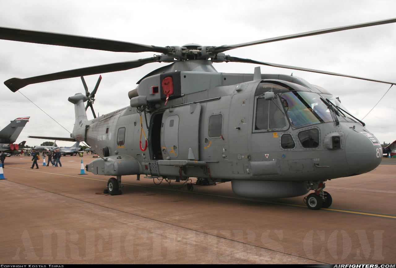 UK - Navy AgustaWestland Merlin HM1 (Mk111) ZH862 at Fairford (FFD / EGVA), UK