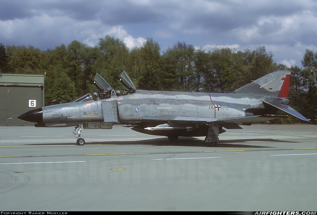 Germany - Air Force McDonnell Douglas F-4F Phantom II 38+75 at Hopsten (Rheine -) (ETNP), Germany