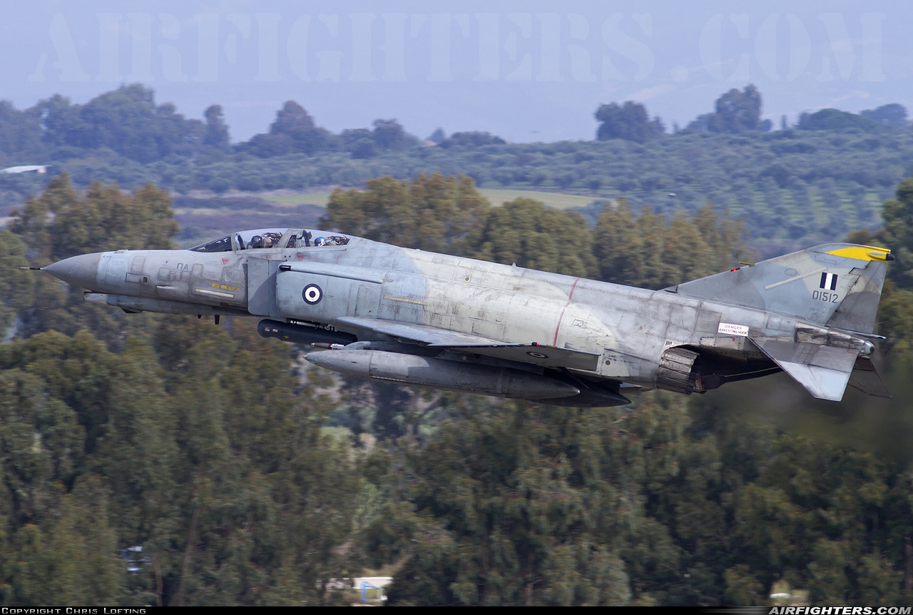 Greece - Air Force McDonnell Douglas F-4E AUP Phantom II 01512 at Andravida (Pyrgos -) (PYR / LGAD), Greece
