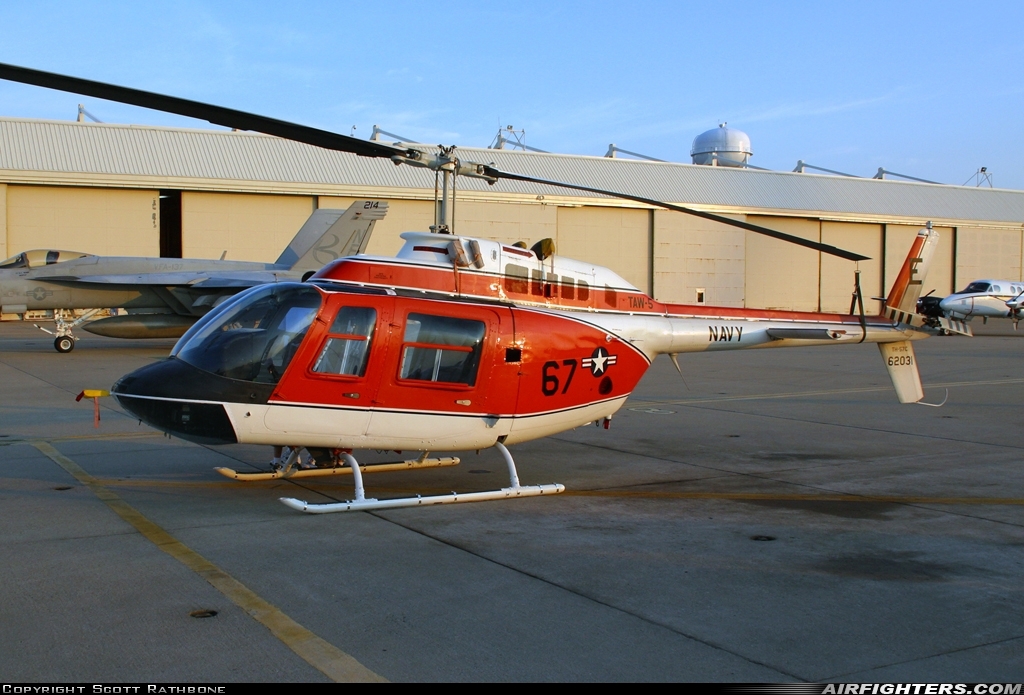USA - Navy Bell TH-57C SeaRanger (206B-3) 162031 at Virginia Beach - Oceana NAS / Apollo Soucek Field (NTU / KNTU), USA