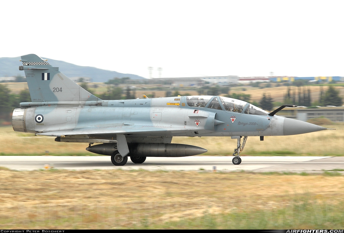 Greece - Air Force Dassault Mirage 2000BG 204 at Tanagra (LGTG), Greece