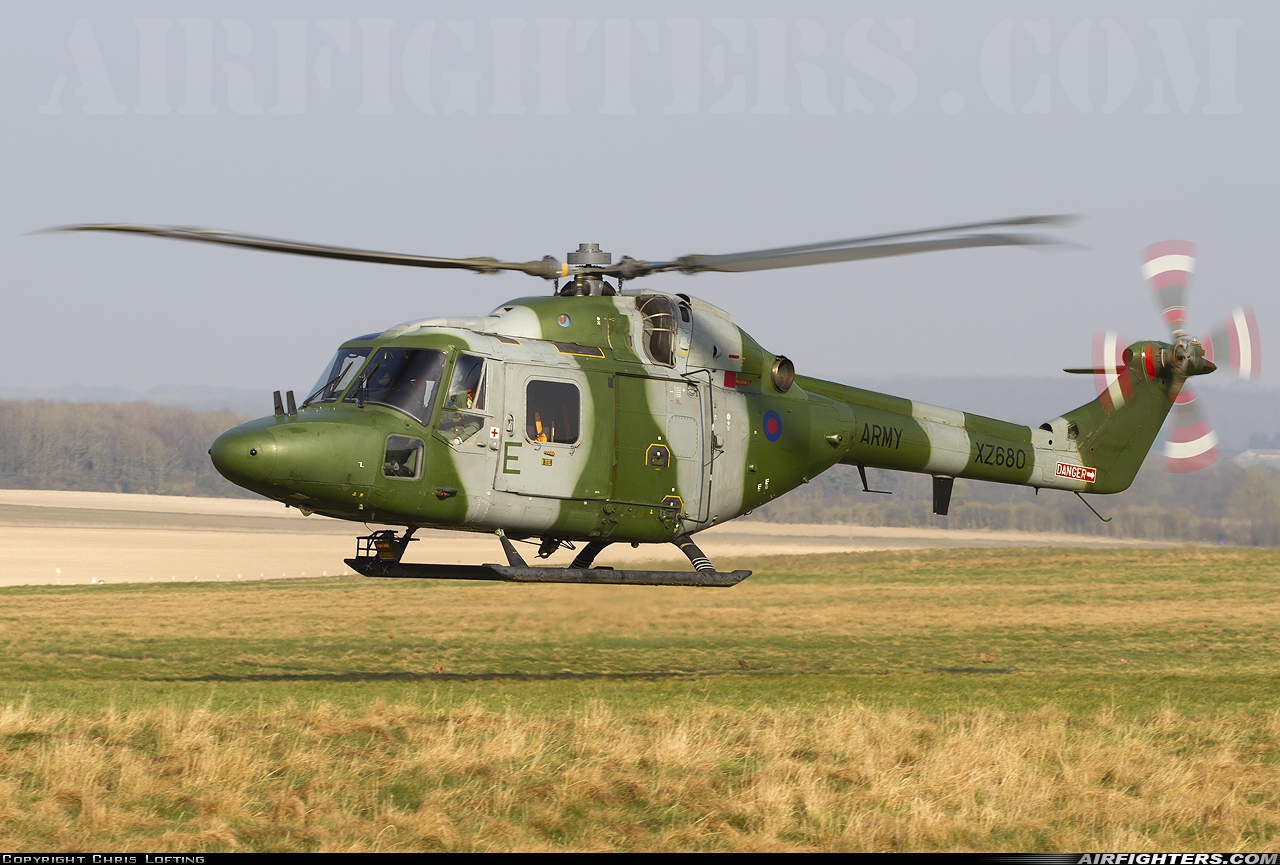 UK - Army Westland WG-13 Lynx AH7 XZ680 at Off-Airport - Salisbury Plain, UK