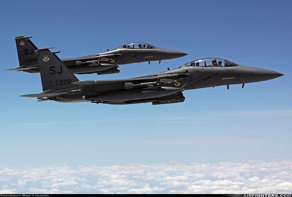USA - Air Force McDonnell Douglas F-15E Strike Eagle 90-0228 at In Flight, USA