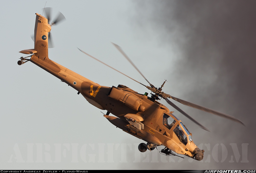 Israel - Air Force McDonnell Douglas AH-64A Peten 961 at Beersheba - Hatzerim (LLHB), Israel