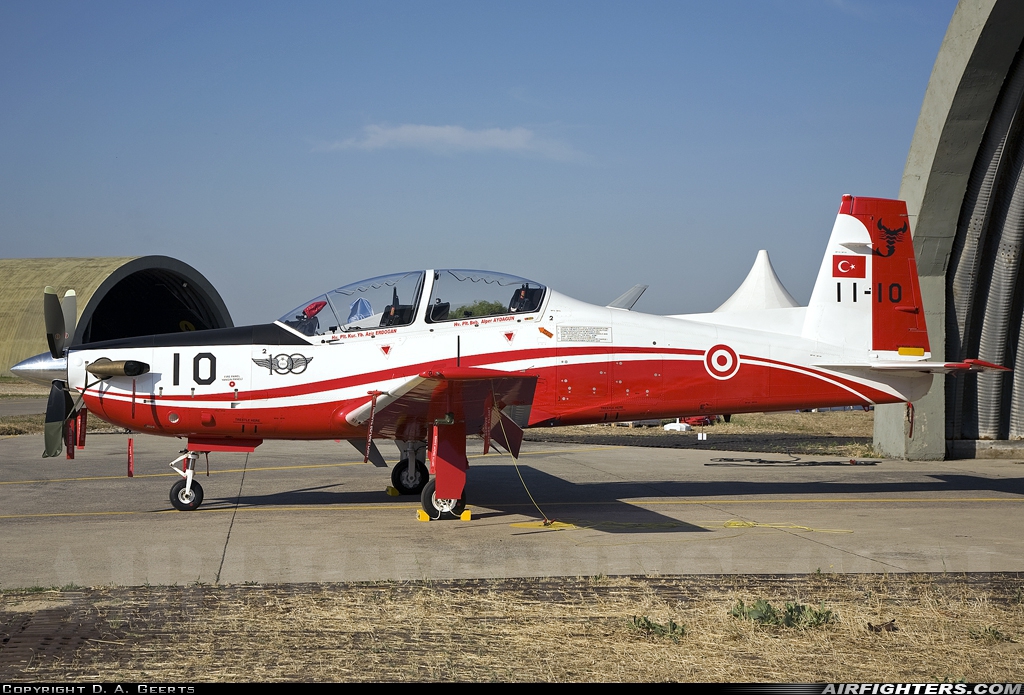 Türkiye - Air Force Korean Aerospace Industries KT-1T 11-10 at Izmir - Cigli (IGL / LTBL), Türkiye