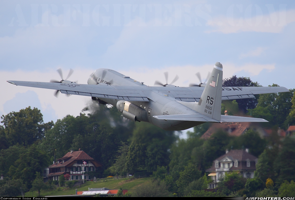 USA - Air Force Lockheed Martin C-130J-30 Hercules (L-382) 08-8601 at Bern - Belp (Belpmoos) (BRN / LSZB), Switzerland