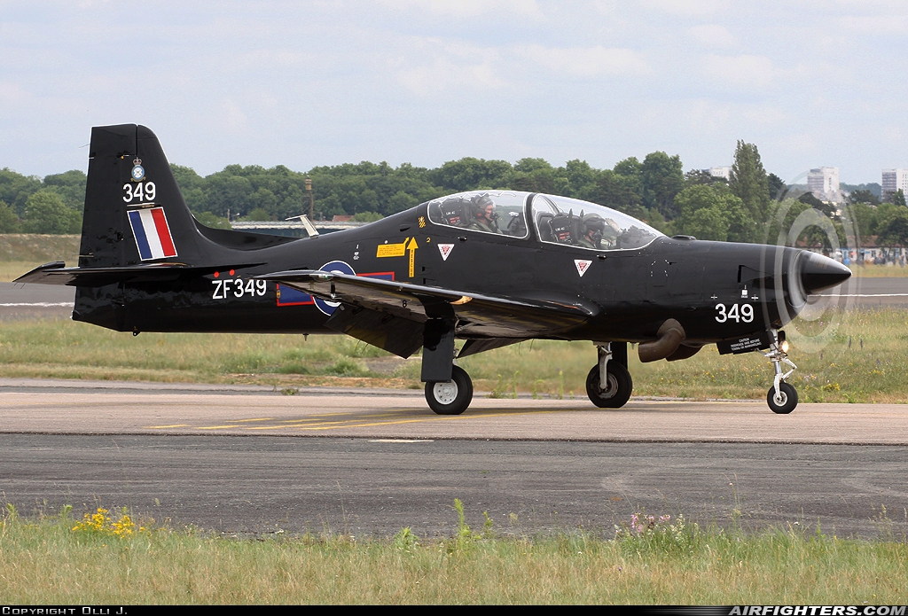 UK - Air Force Short Tucano T1 ZF349 at St. Dizier - Robinson (LFSI), France