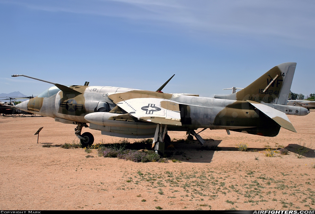 USA - Marines Hawker Siddeley AV-8C Harrier 159241 at Tucson - Pima Air and Space Museum, USA