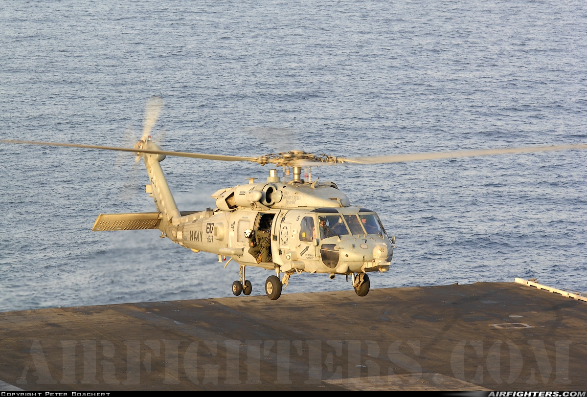 USA - Navy Sikorsky HH-60H Seahawk (S-70B) 165258 at Off-Airport - Arabian Sea, International Airspace